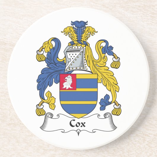 Dessous De Verre En Grès Crête de famille de Cox (Devant)