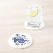 Dessous De Verre En Grès Crête de famille de Noyes (Côté)