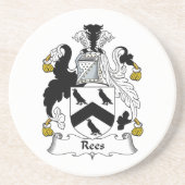 Dessous De Verre En Grès Crête de famille de Rees (Devant)