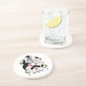 Dessous De Verre En Grès Crête de famille de Sanborn (Côté)