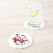 Dessous De Verre En Grès Crête de famille de Vickers (Côté)