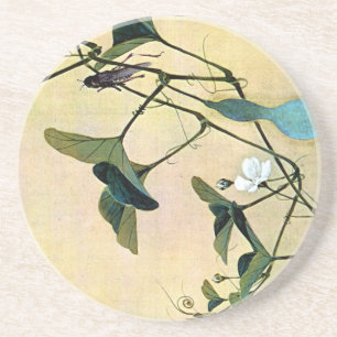 Dessous De Verre En Grès Cricket sur un art japonais Ukiyo-E de bois de