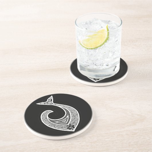Dessous De Verre En Grès Crochet de Poisson Hawaïen (Côté)