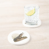 Dessous De Verre En Grès Crocodile (Côté)