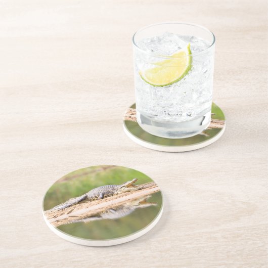 Dessous De Verre En Grès Crocodile (Côté)