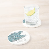 Dessous De Verre En Grès Crocodile du sourire (Côté)