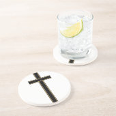 Dessous De Verre En Grès Croix chrétienne (Côté)