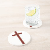 Dessous De Verre En Grès Croix chrétienne (Côté)