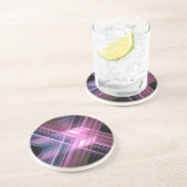 Dessous De Verre En Grès Croix de flou de vitesse (Côté)