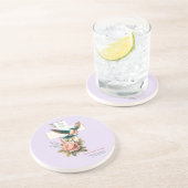 Dessous De Verre En Grès Croix et oiseau Dieu vous aime Design (Côté)