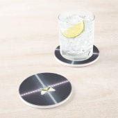 Dessous De Verre En Grès Croix Magique (Côté)