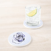 Dessous De Verre En Grès Croquis de fleur (Côté)