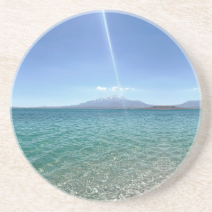Dessous De Verre En Grès Crystal Water View Blue Sky Beach Vibe Paisible