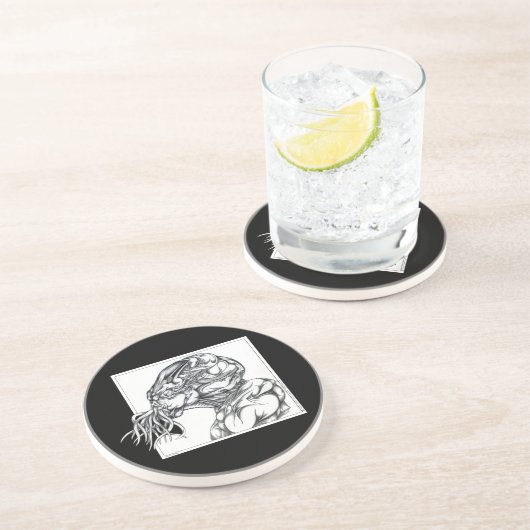 Dessous De Verre En Grès Cthulhu (Côté)