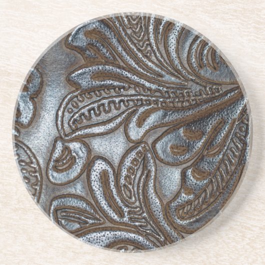 Dessous De Verre En Grès Cuir de relief de cru (Devant)