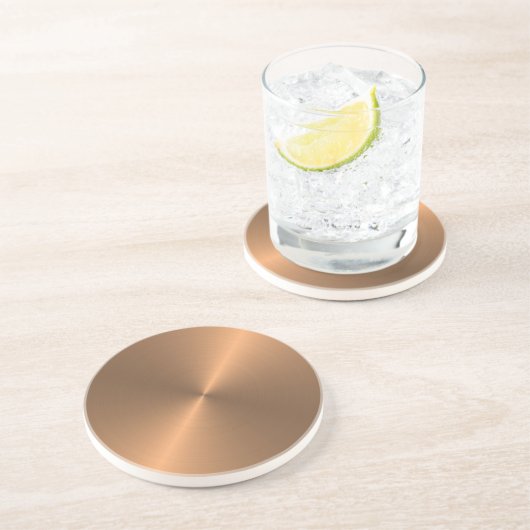 Dessous De Verre En Grès Cuivre (Côté)