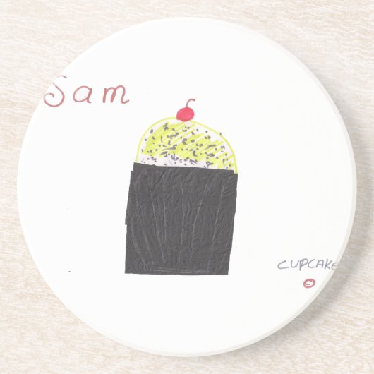 DESSOUS DE VERRE EN GRÈS CUPCAKE (Devant)