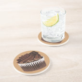 Dessous De Verre En Grès Cupcake au chocolat (Côté)