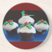 Dessous De Verre En Grès Cupcakes Noël (Devant)