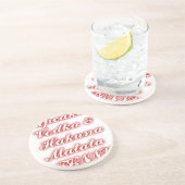 Dessous De Verre En Grès Cupcakes Rouge Vodka Hakuna Matata FUNNY. (Côté)