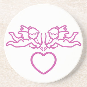 Dessous De Verre En Grès Cupid Strikes custom coaster