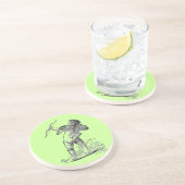 Dessous De Verre En Grès Cupid vintage (Côté)