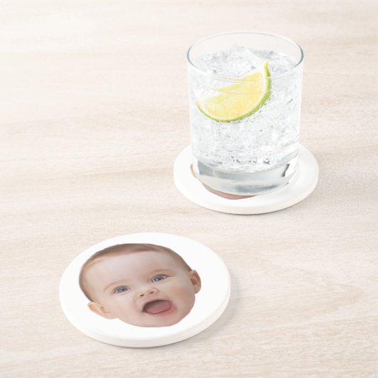 Dessous De Verre En Grès Custom Photo, Custom Photo Face (Côté)