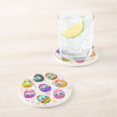 Dessous De Verre En Grès Cute and Funny Easter Eggs Cartoon (Côté)