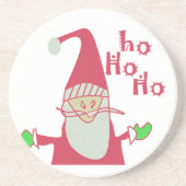 Dessous De Verre En Grès Cute Cartoon Mouse Collection Père Noël. (Devant)