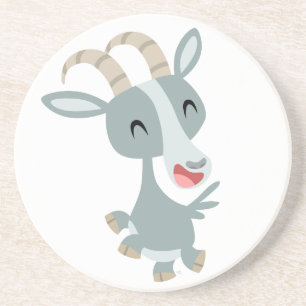 Dessous De Verre En Grès Cute Cartoon Prancing Goat Coaster