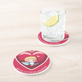 Dessous De Verre En Grès Cute Cupide (Côté)