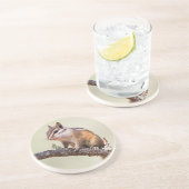 Dessous De Verre En Grès Cute et Chubby Chipmunk (Côté)