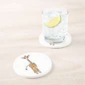Dessous De Verre En Grès Cute Giraffe drawing, safari animals (Côté)