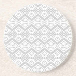 Dessous De Verre En Grès Cute gray zigzag pattern mug button