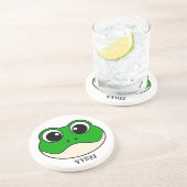 Dessous De Verre En Grès Cute grenouille souriante (Côté)