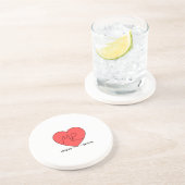 Dessous De Verre En Grès Cute Love M. (Côté)