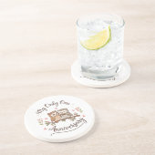 Dessous De Verre En Grès Cute Owl Couple My Only One Romantic Anniversary C (Côté)