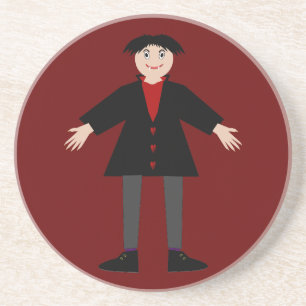 Dessous De Verre En Grès Cute Vampire Halloween