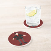 Dessous De Verre En Grès Cute Vampire Halloween (Côté)