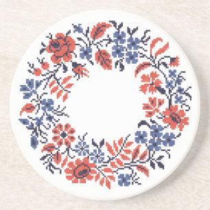 Dessous De Verre En Grès Cycle des fleurs