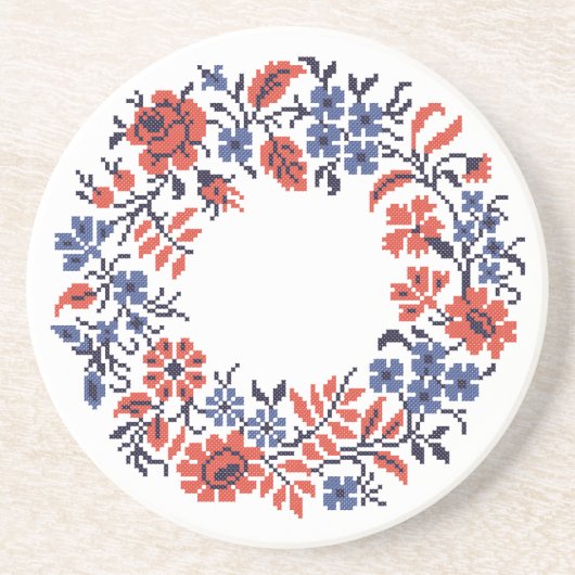 Dessous De Verre En Grès Cycle des fleurs (Devant)