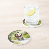 DESSOUS DE VERRE EN GRÈS CYCLISME (Côté)