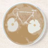 Dessous De Verre En Grès Cyclisme Art Latte (Devant)