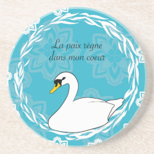 Dessous De Verre En Grès Cygne