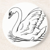 Dessous De Verre En Grès Cygne gracieux (Devant)