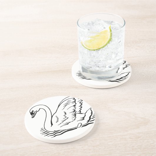 Dessous De Verre En Grès Cygne gracieux (Côté)