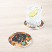 DESSOUS DE VERRE EN GRÈS DACHSUND (Côté)