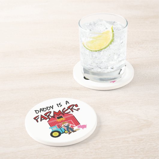 Dessous De Verre En Grès daddyisafarmerTEE (Côté)