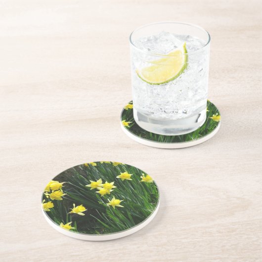 Dessous De Verre En Grès Daffodiques de printemps (Côté)