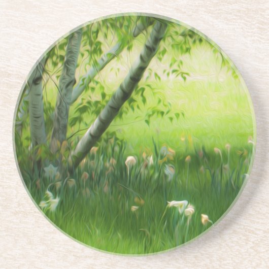 Dessous De Verre En Grès Daffodiques de printemps (Devant)
